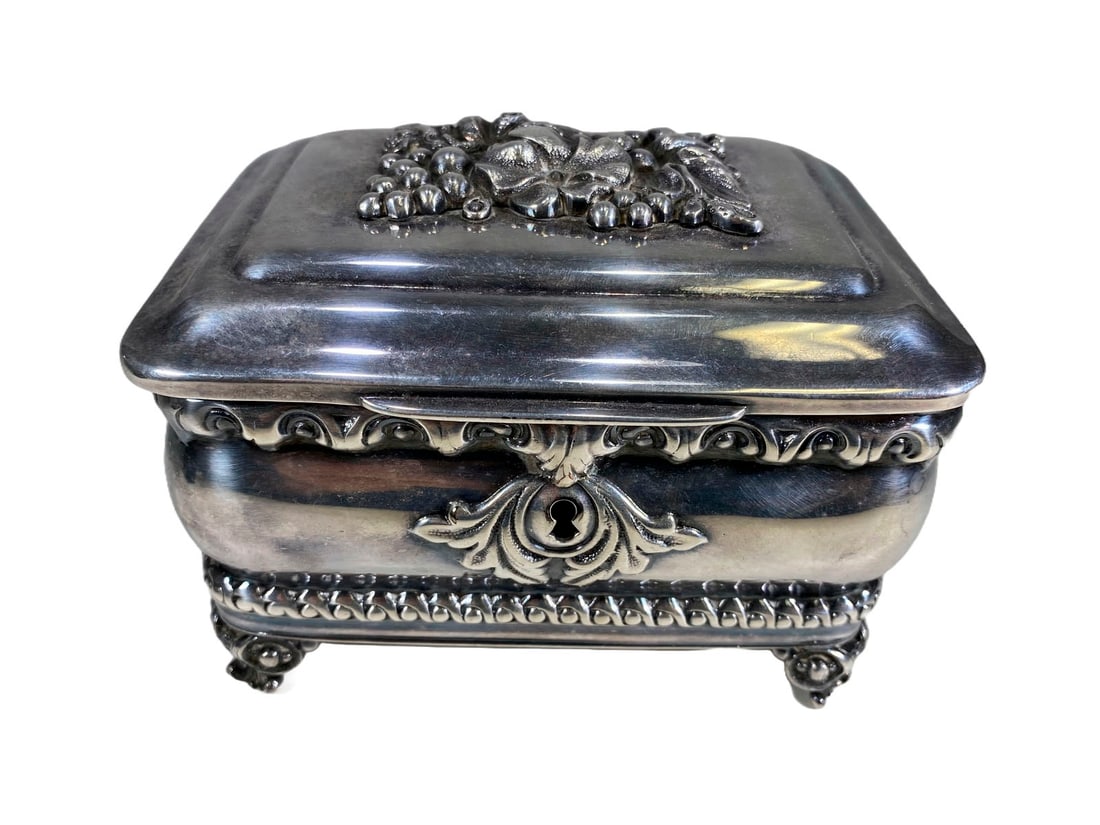 Josef Fraget, Warsawie, Poland Silverplated Box (1 of 6)