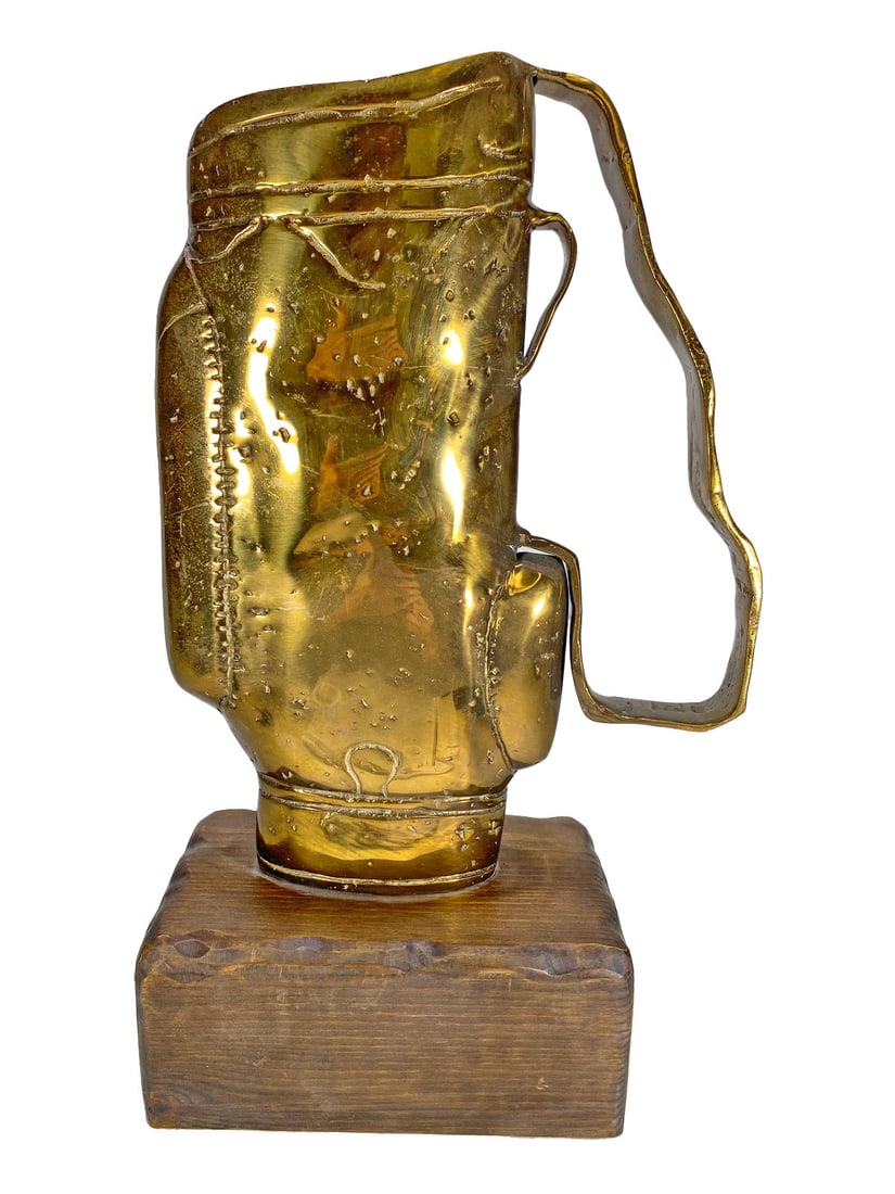 David Marshall Golf Bag Bronze Sculpture (1 of 5)