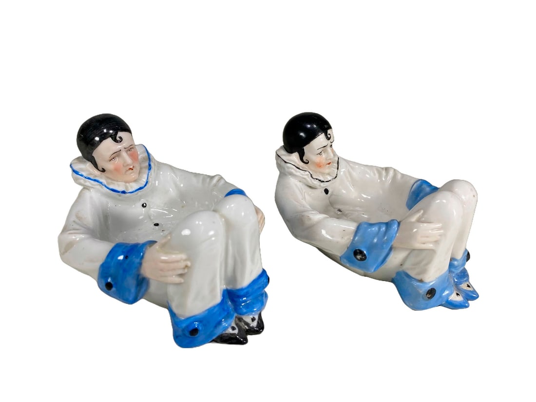 2 Sitzendorf, Germany Pierrot Porcelain Dishes (1 of 5)