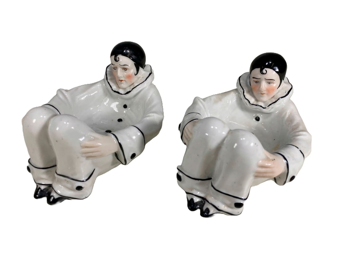 2 Sitzendorf, Germany Pierrot Porcelain Dishes (1 of 5)