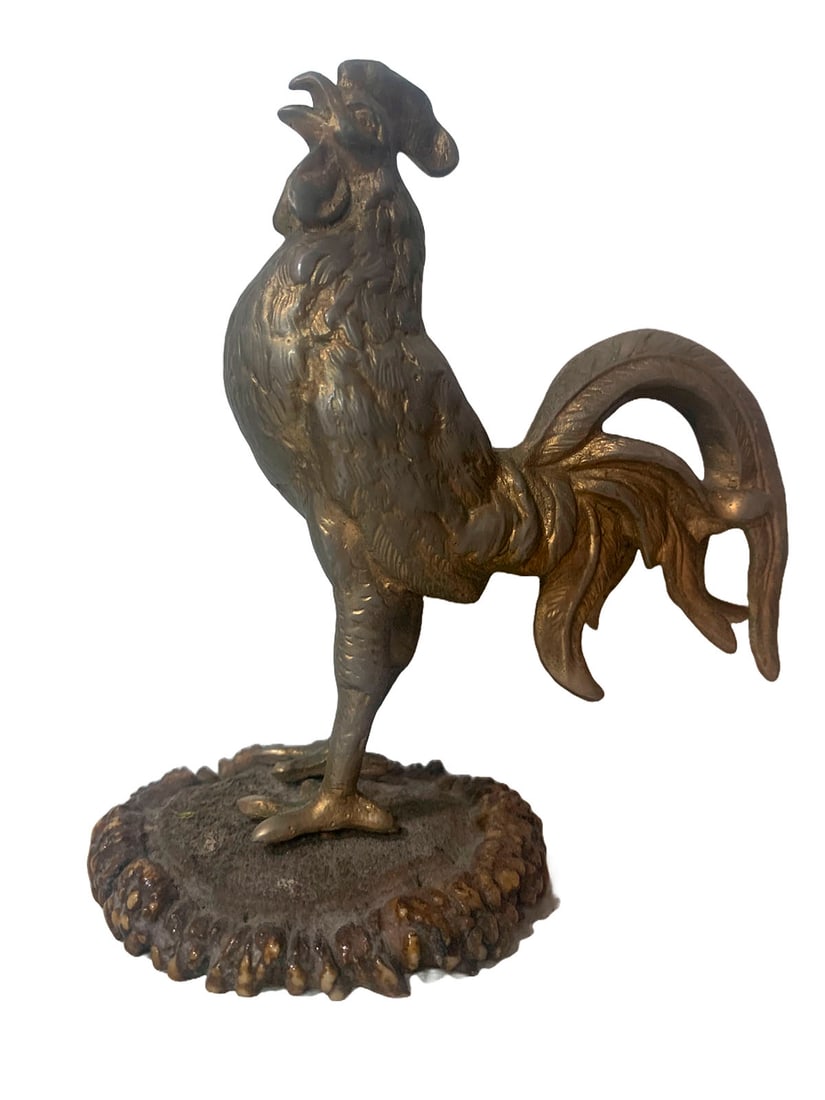 Vintage Rooster Bronze Statue (1 of 6)