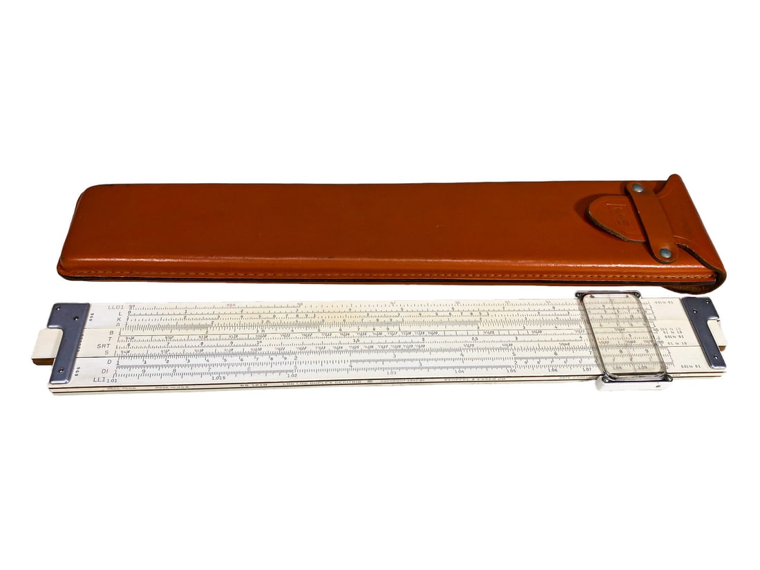 Keuffel & Esser Double Side Slide Rule & Leather Case (1 of 6)