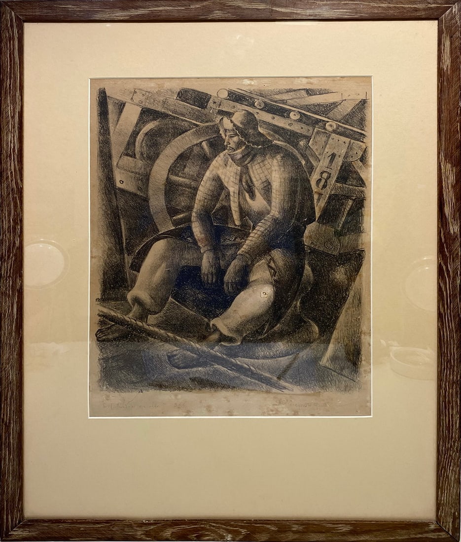 Latin American Engraving by Alfredo Guido: Latin American Engraving by Alfredo Guido. 25 5/8 x 19 1/8 in framed.Local Pick up call one day before to make an appointment. TO SHIP THIS ITEM IN USA OR INTERNATIONAL, PLEASE CONTACT THE SHIPPERS :
