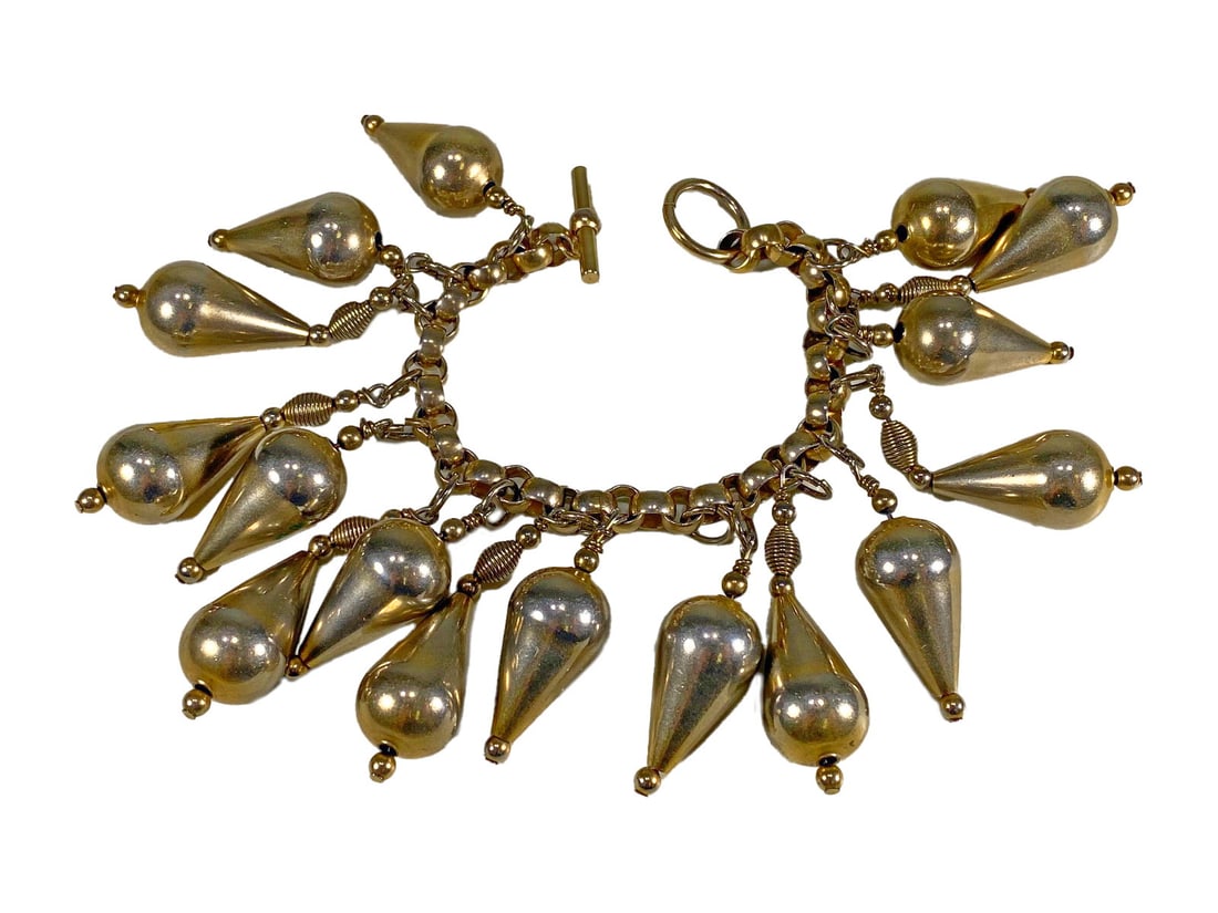 Robert Morris for Donna Karan Batbeads Charm Bracelet: Robert Morris for Donna Karan Batbeads Charm Bracelet. 7 1/2 x 2 1/4 in.Local Pick up call one day before to make an appointment. TO SHIP THIS ITEM IN USA OR INTERNATIONAL, PLEASE CONTACT THE SHIPPERS