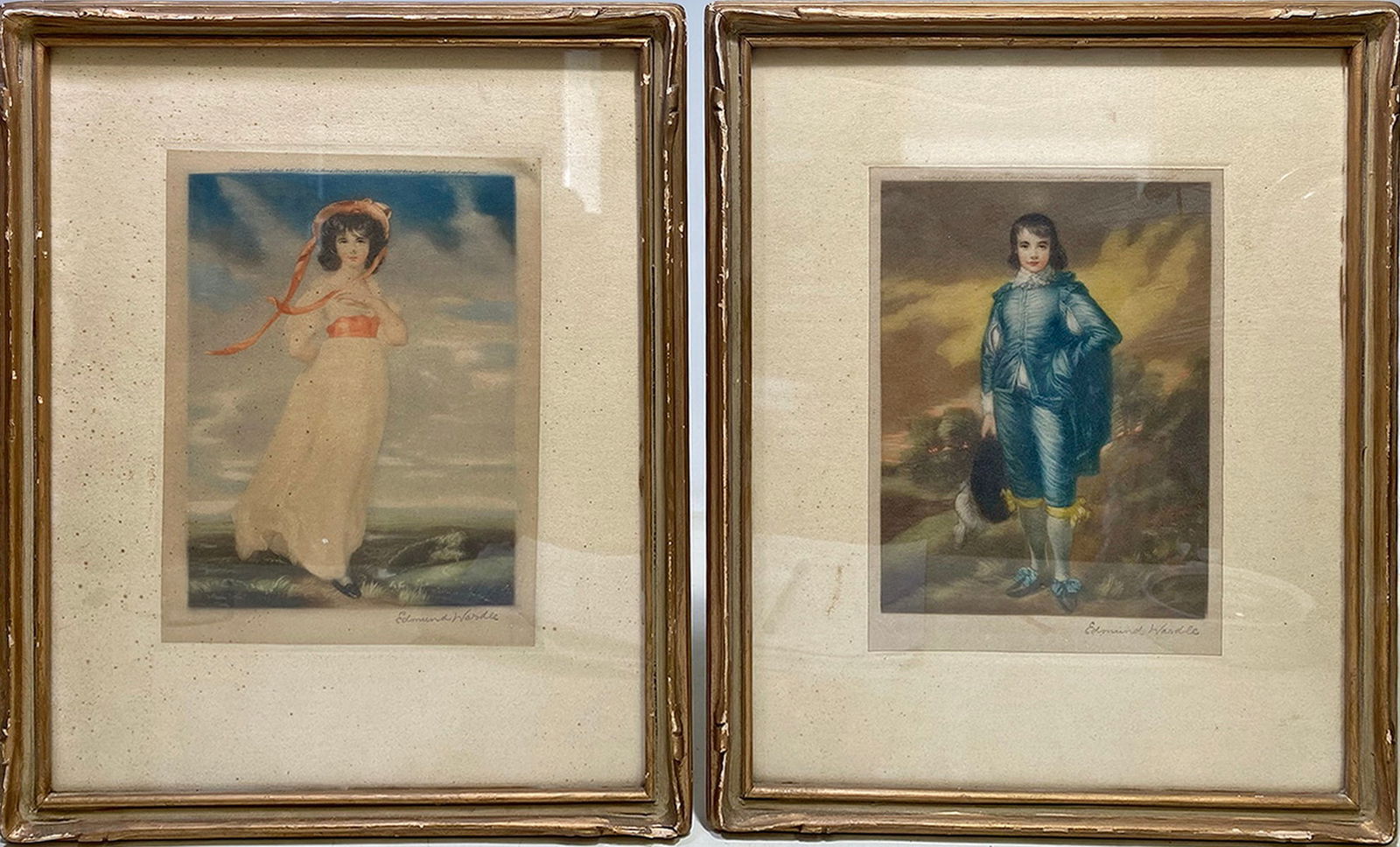 Edmund Wardle, English Pair of Engraving, 1929: Edmund Wardle, English Pair of Engraving, 1929. 14 1/8 x 11 1/8 in framed.Local Pick up call one day before to make an appointment. TO SHIP THIS ITEM IN USA OR INTERNATIONAL, PLEASE CONTACT THE SHIPPE