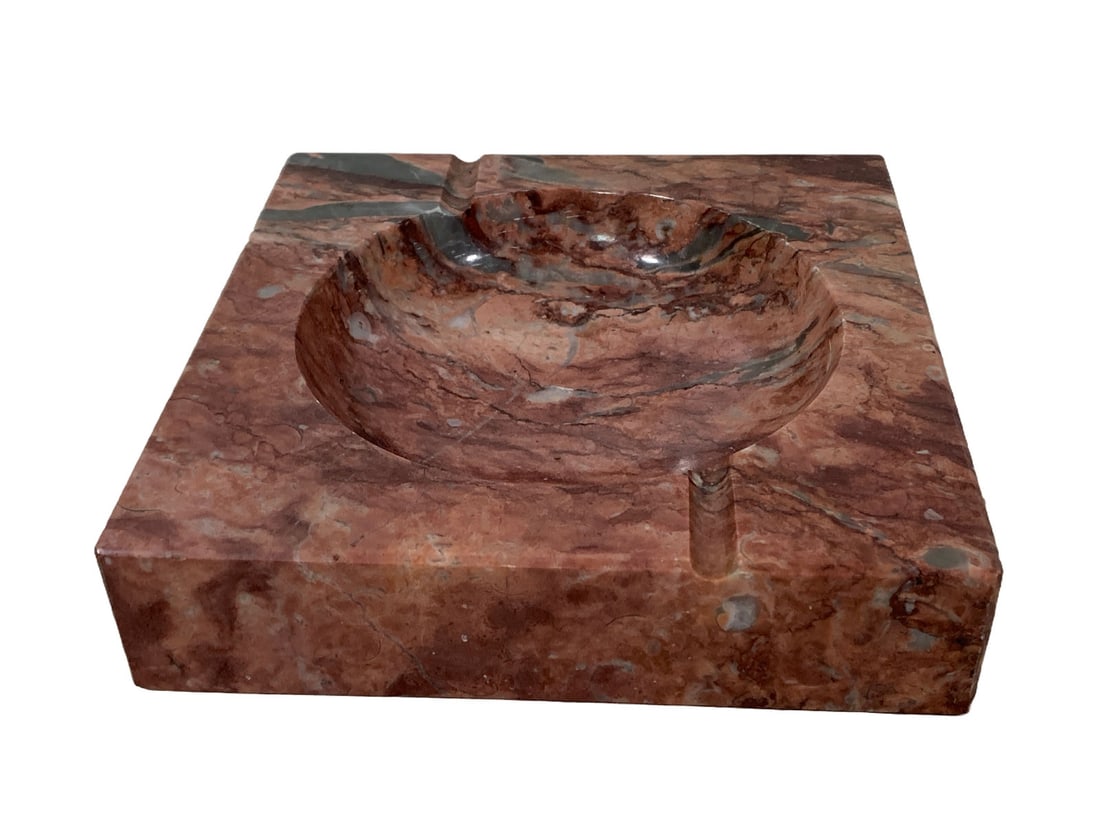 Vintage Red Marble Ashtray (1 of 7)