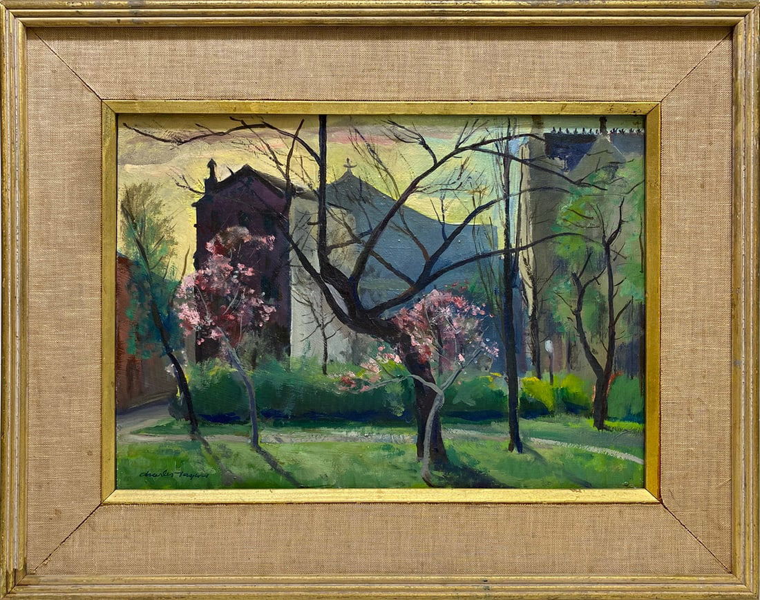 Signed Charles Taylor Oil on Board Painting: Signed Charles Taylor Oil on Board Painting. 15 1/2 x 19 1/4 x 1 5/8 in framed. 9 3/4 x 13 1/2 in unframed.Local Pick up call one day before to make an appointment. TO SHIP THIS ITEM IN USA OR INTERNA