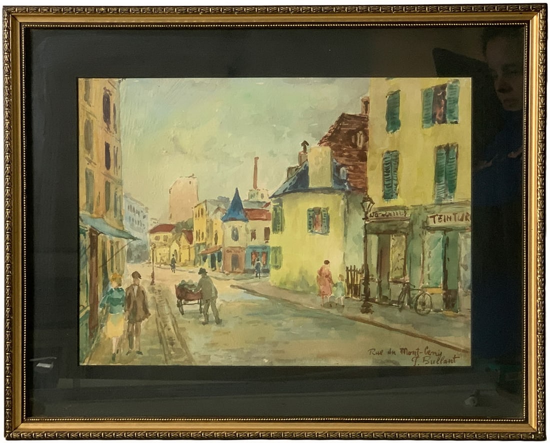 Josef BULLANT (XX) French Watercolour Painting (1 of 4)