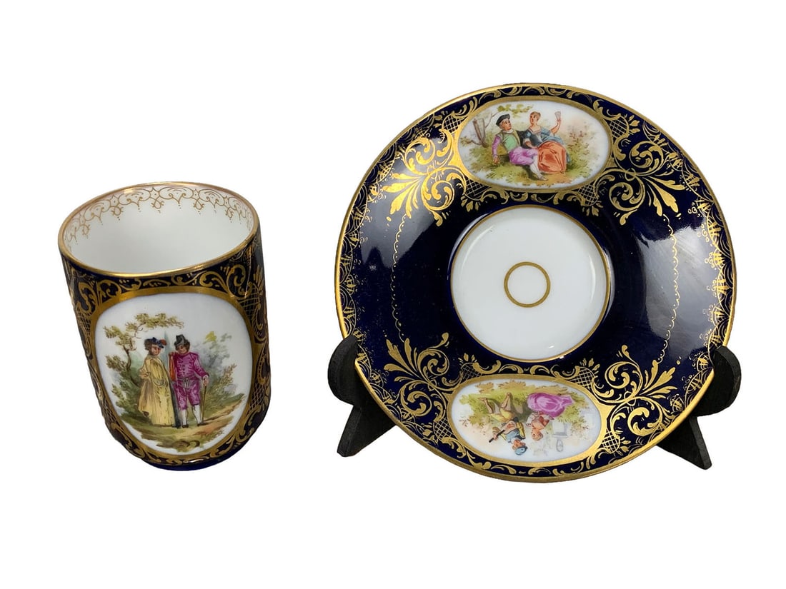 Old Vienna Porcelain Coffee Cup (1 of 8)