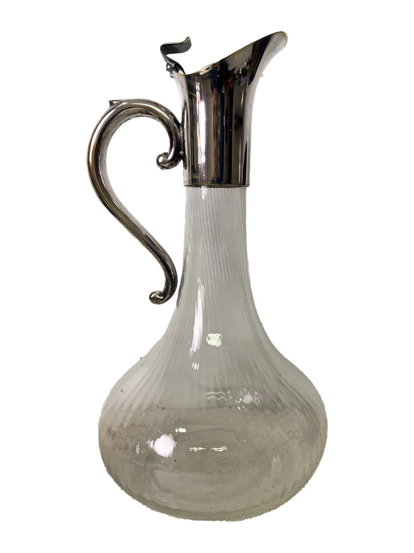 Vintage Metal & Glass Jug (1 of 6)