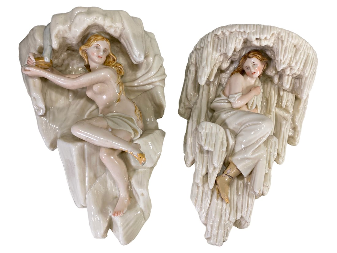 Royal Worcester Style Porcelain Wall Brackets (1 of 10)