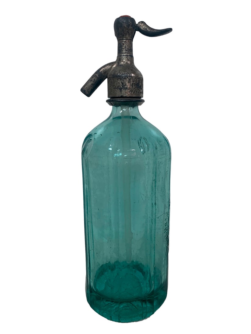 Vintage Siphon Glass Seltzer Bottle, Herculina (1 of 8)