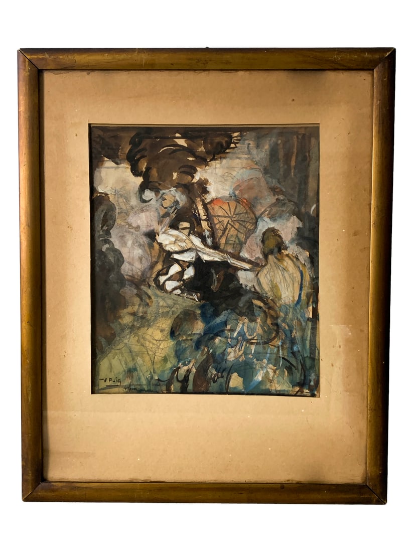Vicente PUIG (1882-1965) Spanish Watercolour (1 of 4)