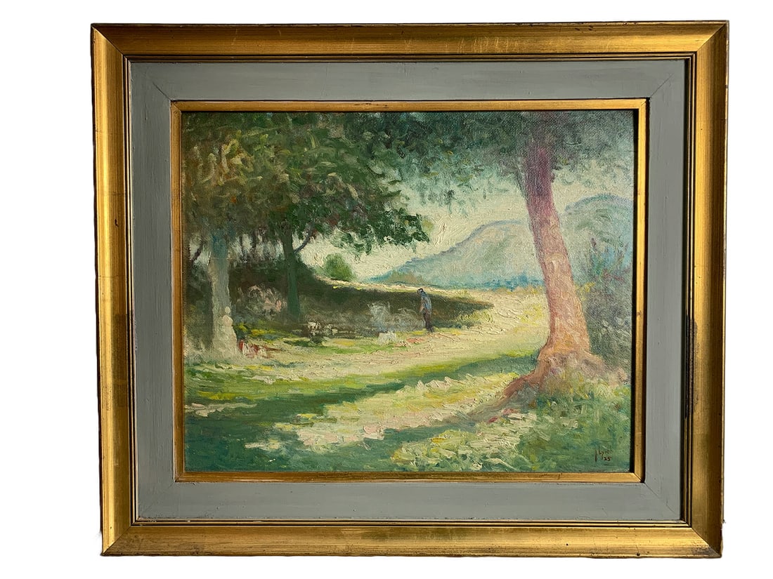 Justo Alfredo LYNCH (1914/24-1998) Argentinian: Justo Alfredo LYNCH (1914/24-1998) Argentinian Oil on Masonite. 22 1/4 x 26 1/4 in framed. 15 1/2 x 19 1/2 in unframed.Local Pick up call one day before to make an appointment. TO SHIP THIS ITEM IN US