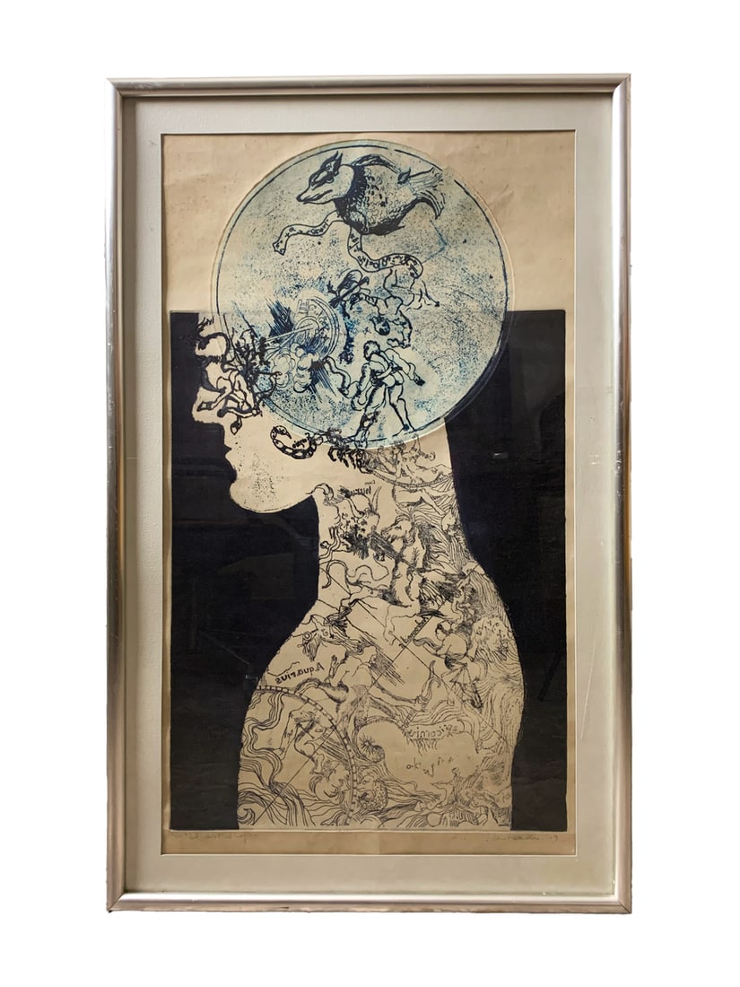 Vintage Signed Engraving (1 of 6)