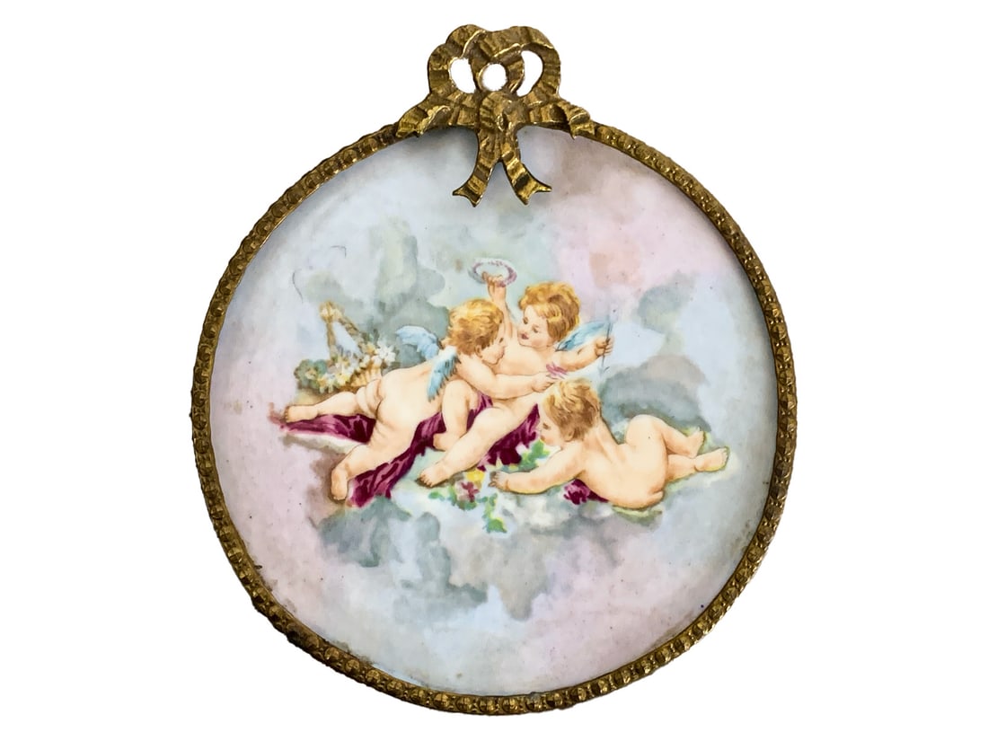 KPM, Germany Porcelain & Bronze Wall Plaque (1 of 5)