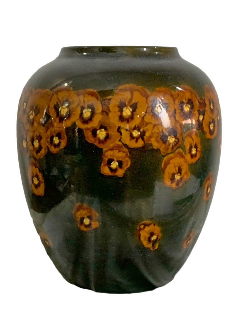 Waechtersbach, Germany Pansy Flowers Pottery Vase (1 of 6)