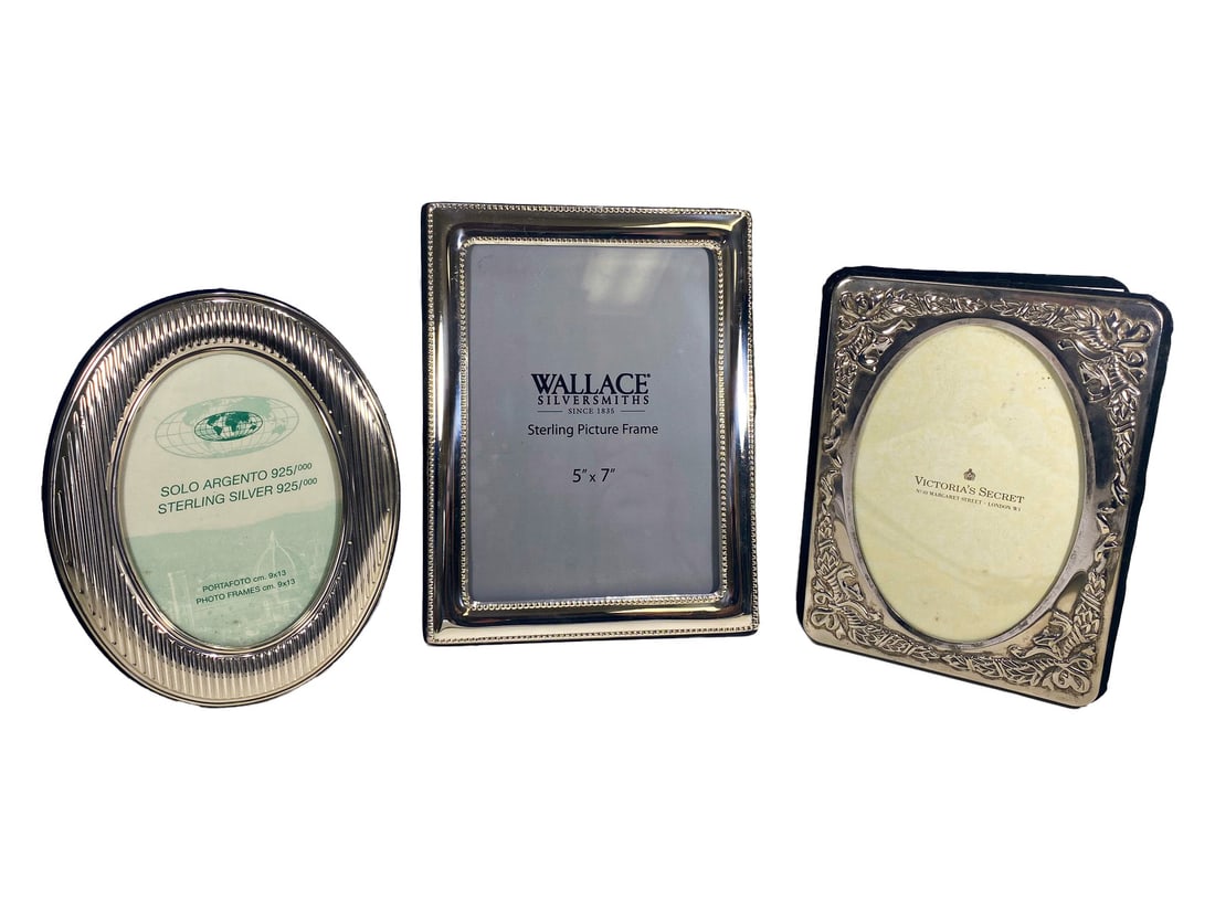 Sterling 925 Set of 3 Pictures Frames (1 of 7)