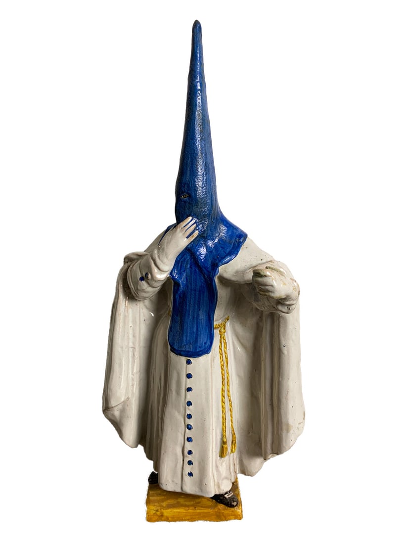 Spanish Fraternity Ceramic Statue signed Navia (1 of 8)
