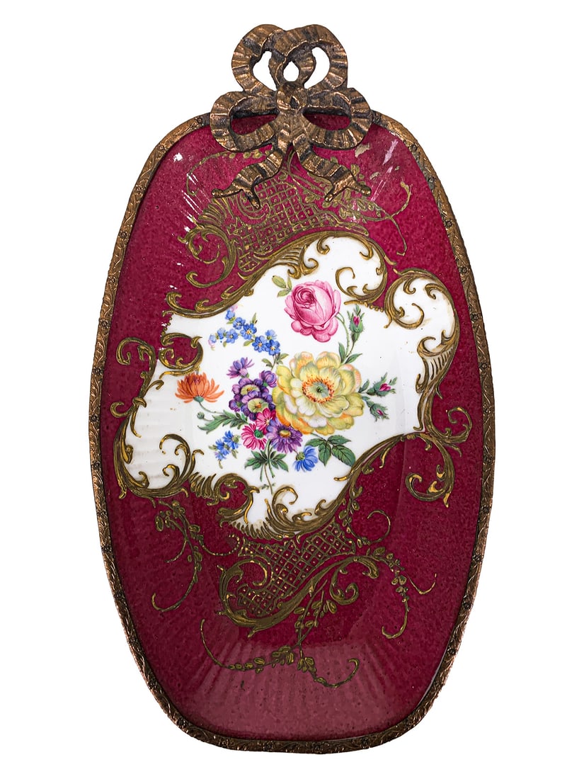 Vintage Petit Paris Porcelain & Bronze Tray (1 of 4)