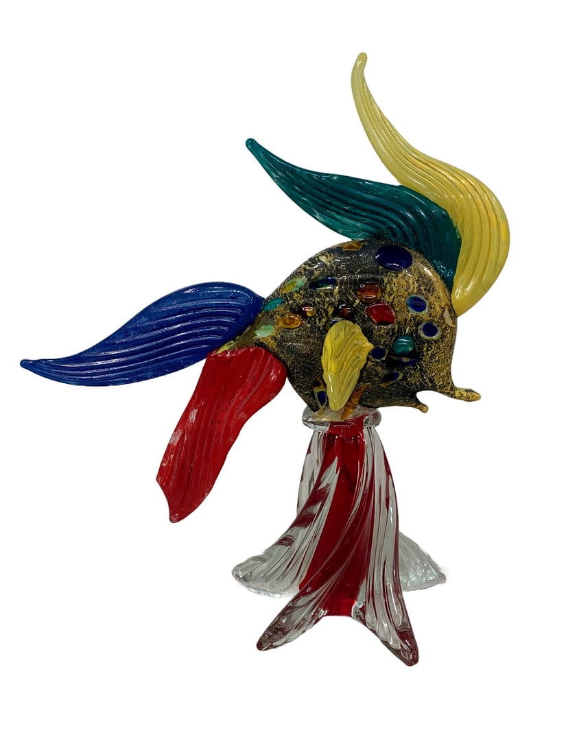 Vintage Italian Murano Glass Fish Sculpture (1 of 6)