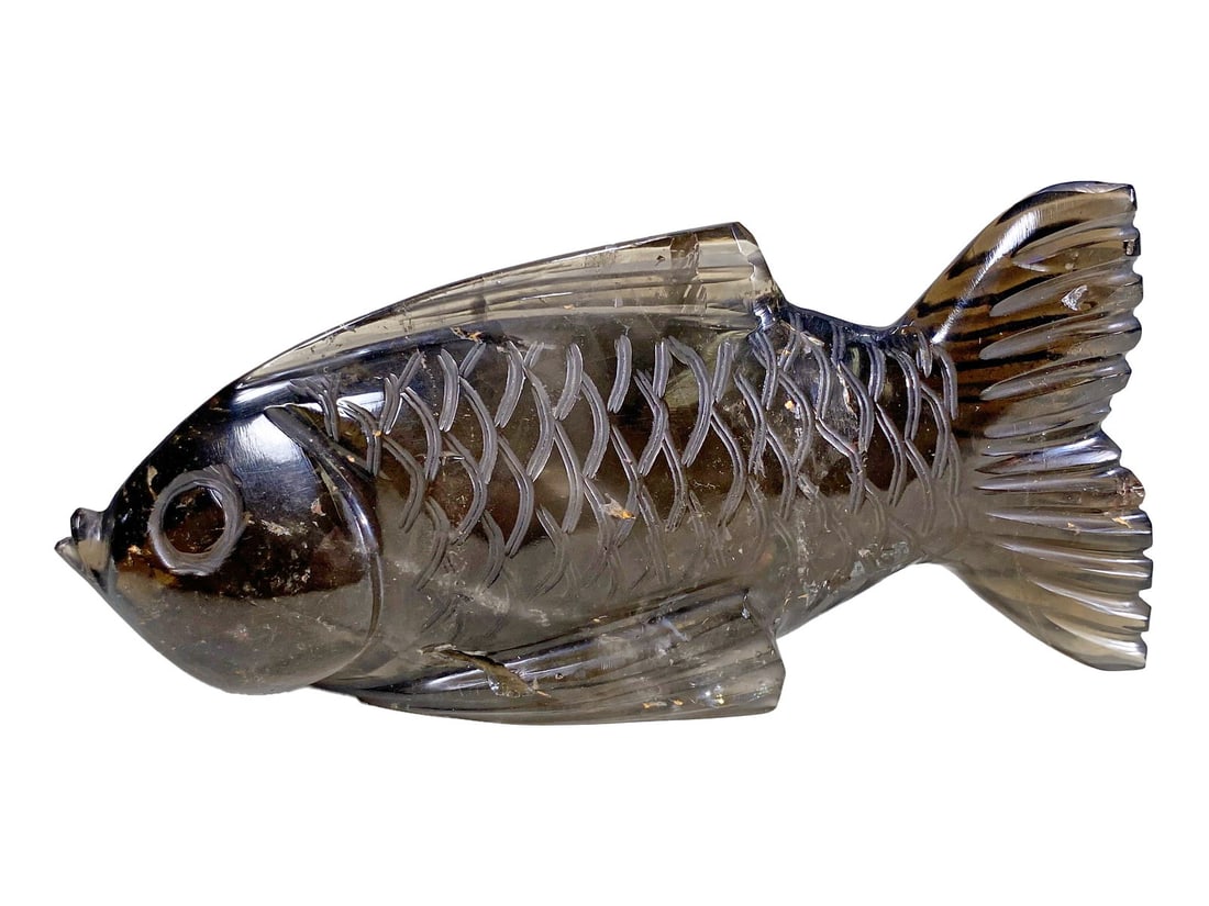 Antique Carved Rock Crystal Fish Sculpture (1 of 5)
