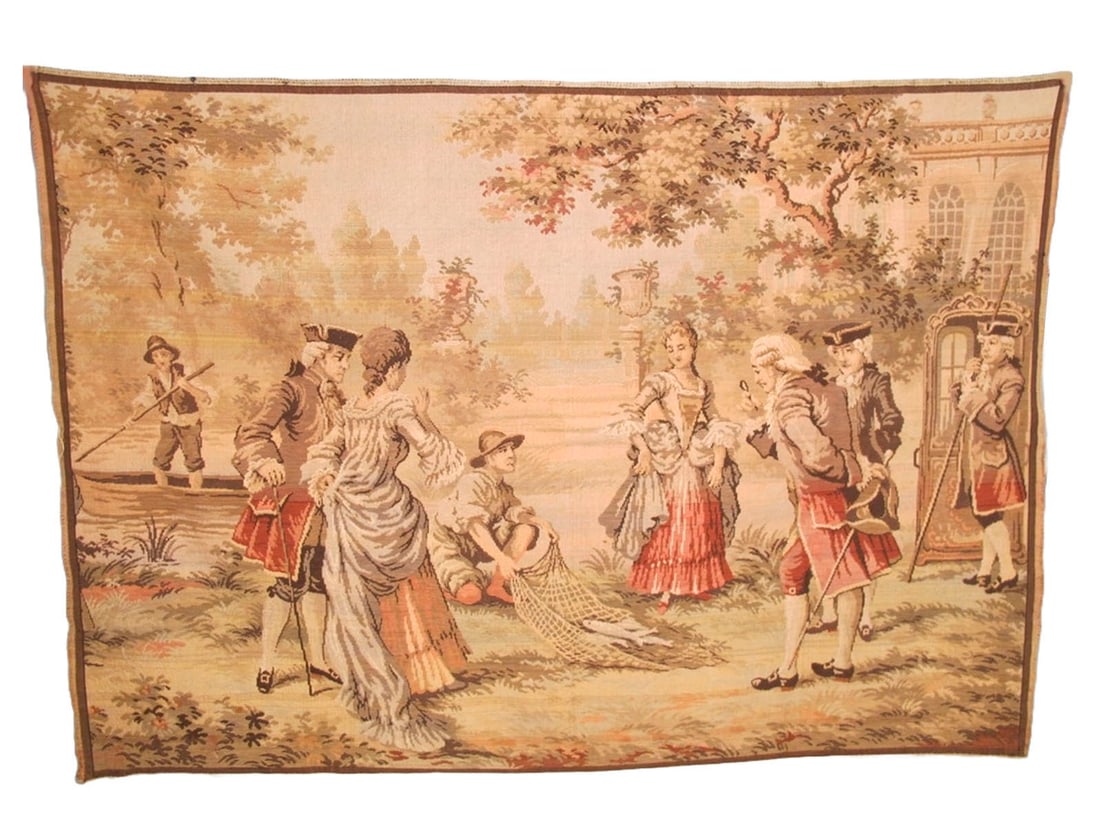 Vintage French wall tapestry (1 of 4)