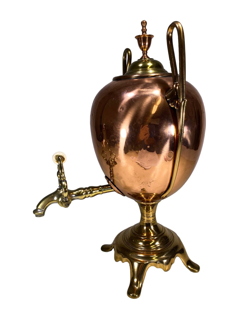 19th C Russian Copper & Brass Samovar (1 of 9)