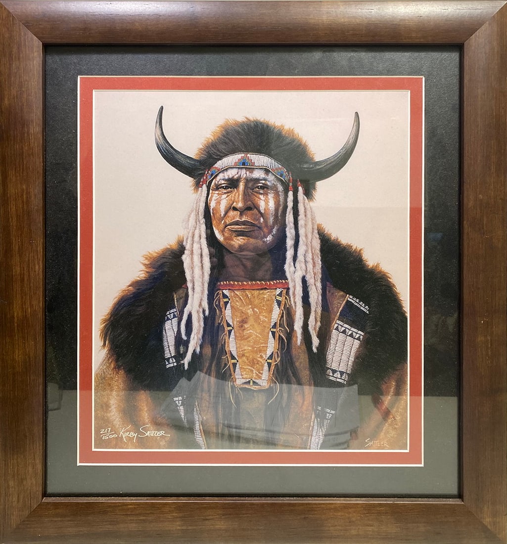 Kirby Sattler Limited Edition Print 217/1500: Kirby Sattler Limited Edition Print 217/1500. 19 3/8 x 17 1/2 in.Local Pick up call one day before to make an appointment. TO SHIP THIS ITEM IN USA OR INTERNATIONAL, PLEASE CONTACT THE SHIPPERS : 1) U