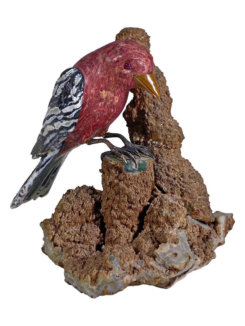 Semi Precious Stones Bird Sculpture (1 of 6)