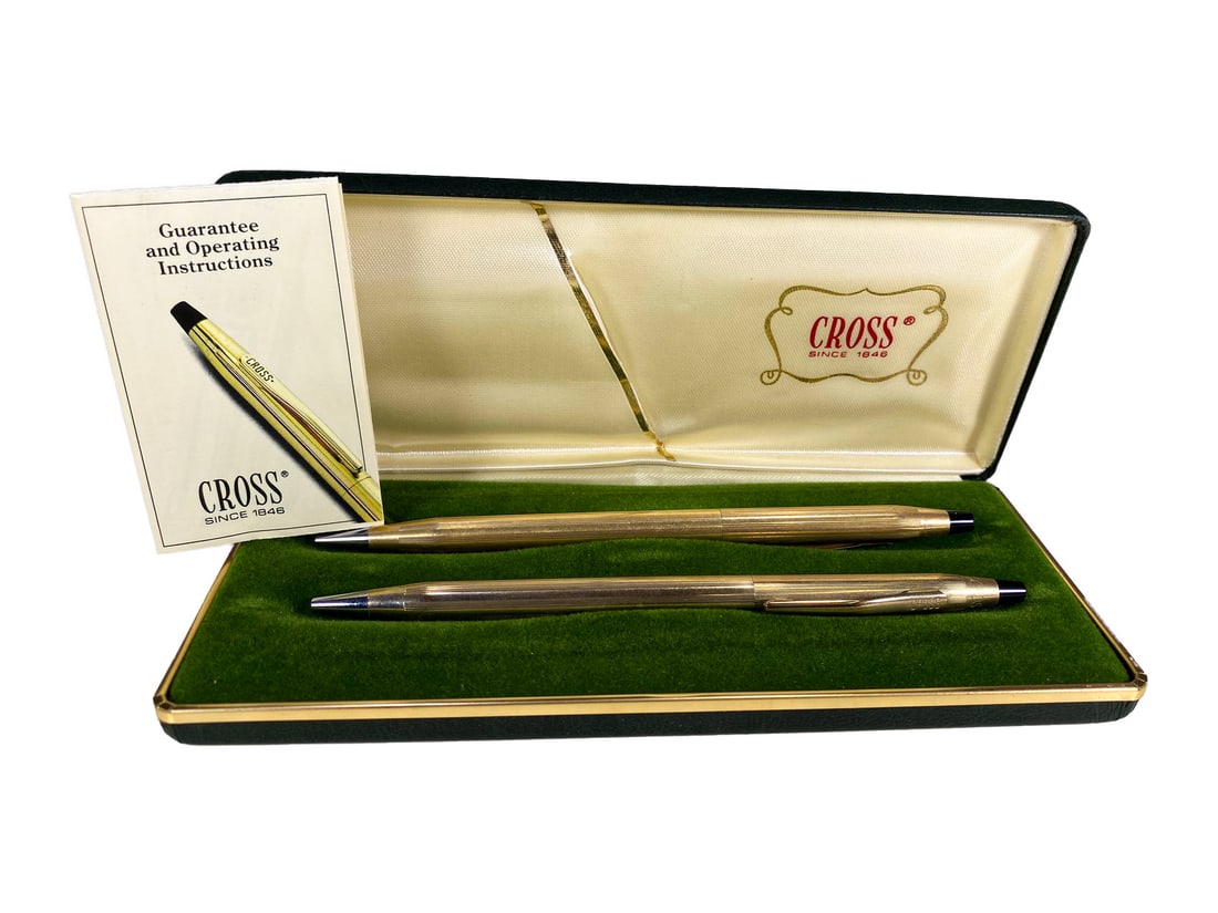 Cross 14k Gold Filled Set of 2 Pen & Pencil (1 of 5)