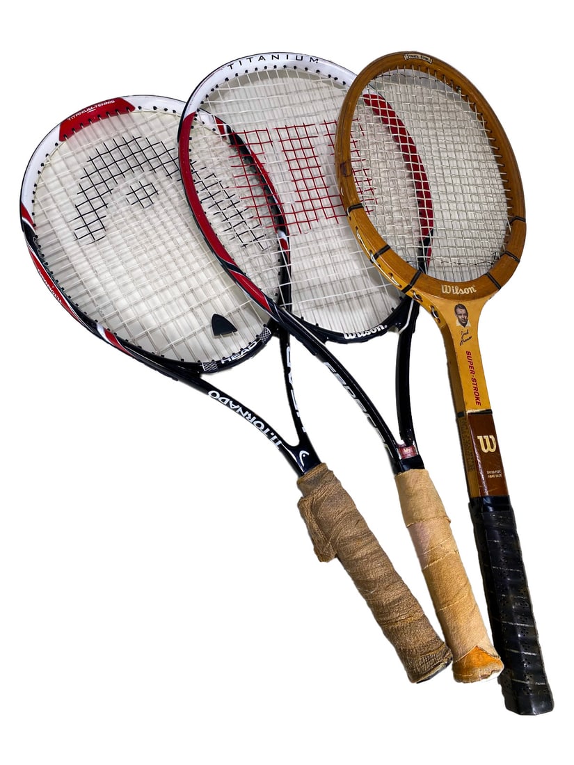 Wilson Jack Kramer, Ti Tornado & Titanium Tennis Rackets (1 of 11)