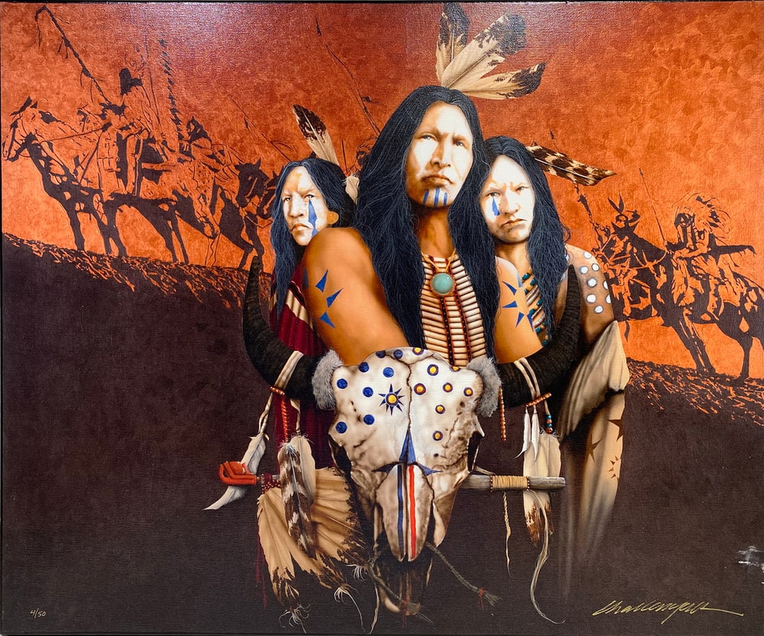 JD Chalenger, Buffalo Thunder Giclee on Canvas Print 4/50 (1 of 10)