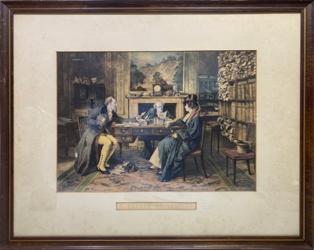 Vintage English A Breach of Promise Print (1 of 5)