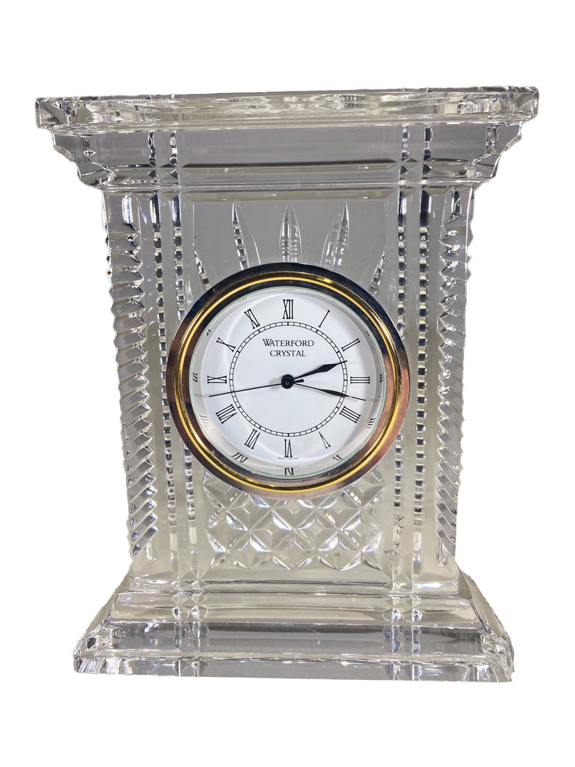 Waterford Atrium Lead Crystal Quartz Clock (1 of 9)