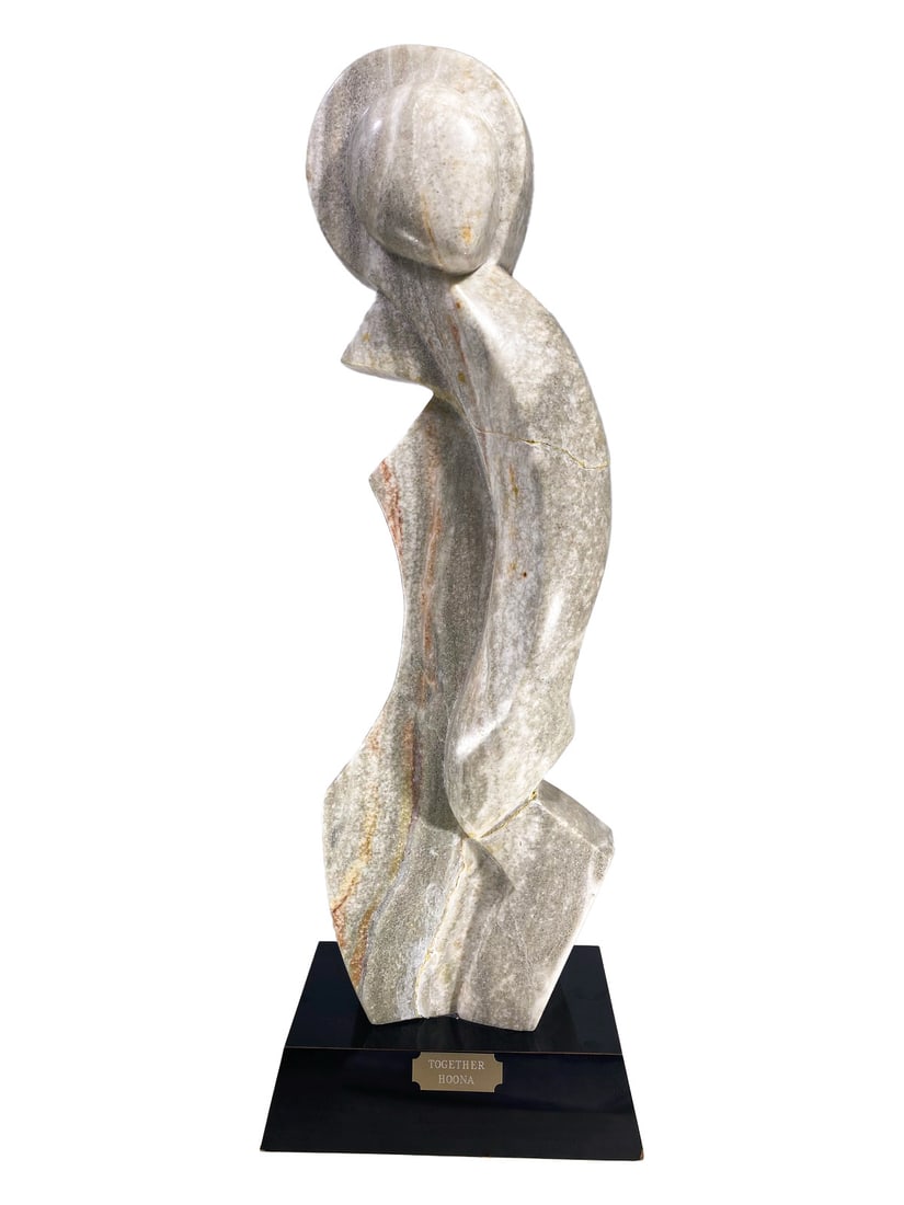20th C Abstract Marble Sculture, Together Hoona (1 of 9)