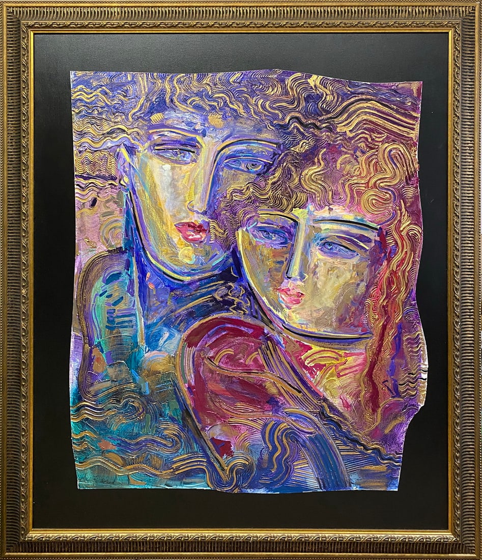 Gaylord Soli (1939) American Acrylic on Paper: Gaylord Soli (1939) American Acrylic on Paper. 68 x 55 7/8 x 2 1/8 in framed.Local Pick up call one day before to make an appointment. TO SHIP THIS ITEM IN USA OR INTERNATIONAL, PLEASE CONTACT THE SHI