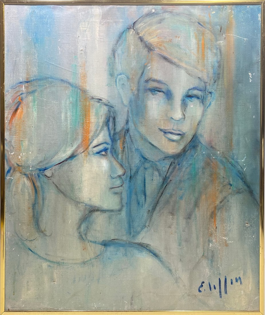 Signed E. LAFFON Watercolor Painting (1 of 4)