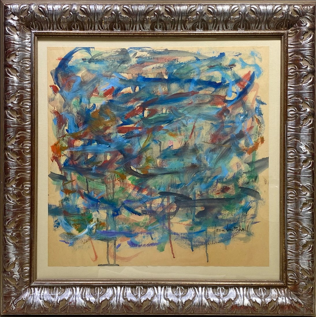 Signed Joan Mitchell Gouache Painting (1 of 3)