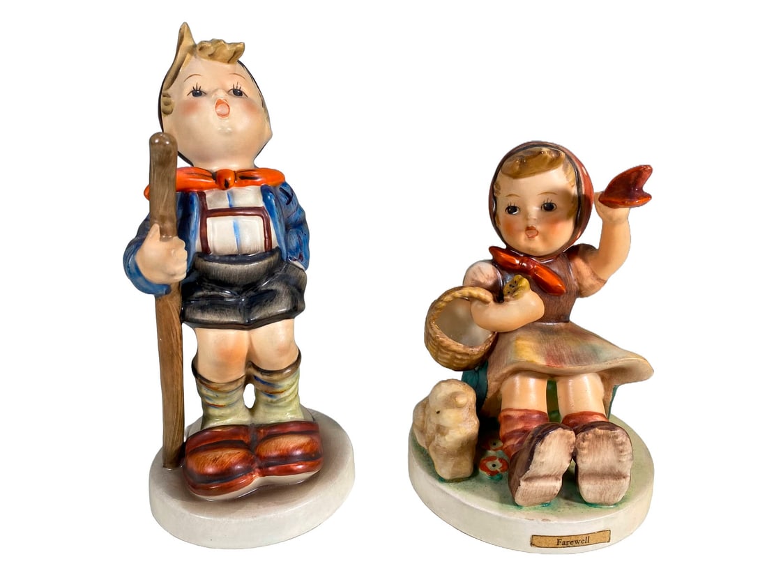 2 Hummel, Germany Porcelain Figurine: 2 Hummel, Germany Porcelain Figurine. 6 x 2 3/4 in and 4 1/2 x 3 1/4 in.Local Pick up call one day before to make an appointment. TO SHIP THIS ITEM IN USA OR INTERNATIONAL, PLEASE CONTACT THE SHIPPERS