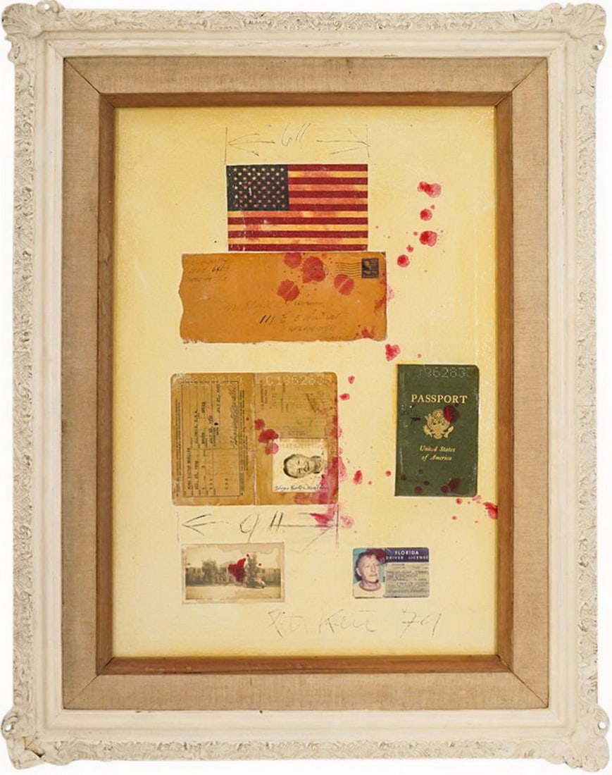 Peter Robert KEIL (1942) German Collage on Canvas (1 of 19)