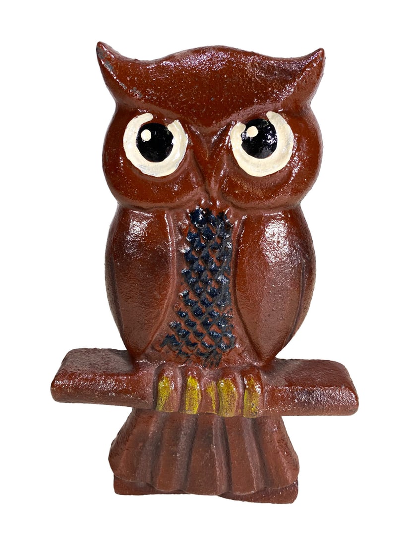 Owl Iron Door Stop (1 of 3)