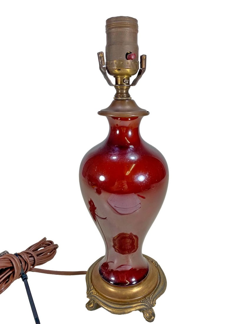 Vintage Chinese Porcelain Table Lamp (1 of 4)