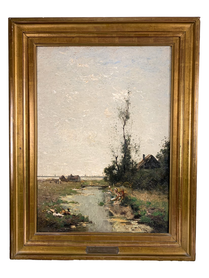 Willem Cornelis RIP (1856-1922) Dutch Oil on Canvas: Willem Cornelis RIP (1856-1922) Dutch Oil on Canvas. 34 1/4 x 26 1/2 in framed. 27 x 19 1/2 in unframed.Local Pick up call one day before to make an appointment. TO SHIP THIS ITEM IN USA OR INTERNATIO