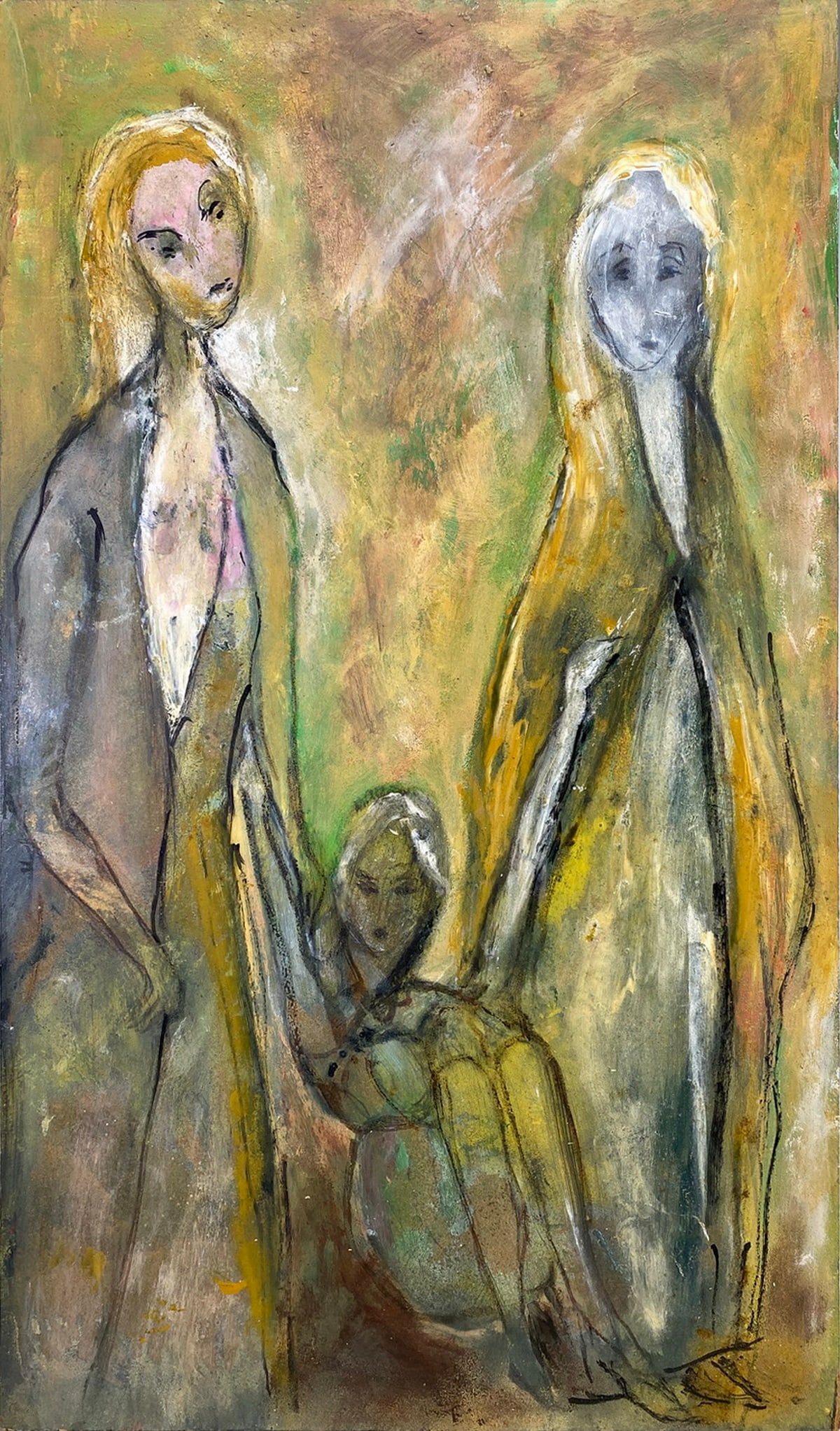 Mystery Artist Oil on Masonite Painting: Mystery Artist Oil on Masonite Painting. 17 3/4 x 10 1/4 in.Local Pick up call one day before to make an appointment. TO SHIP THIS ITEM IN USA OR INTERNATIONAL, PLEASE CONTACT THE SHIPPERS : 1) UPS st