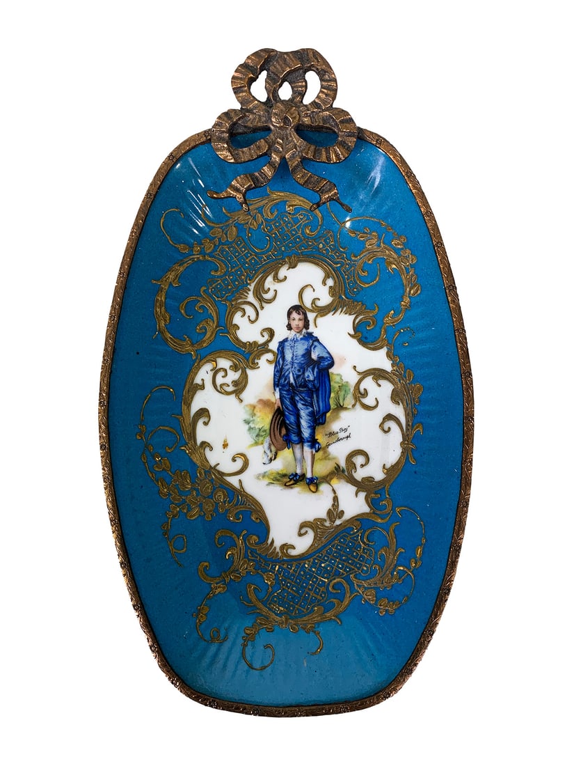 Vintage Petit Paris Porcelain & Bronze Tray (1 of 5)