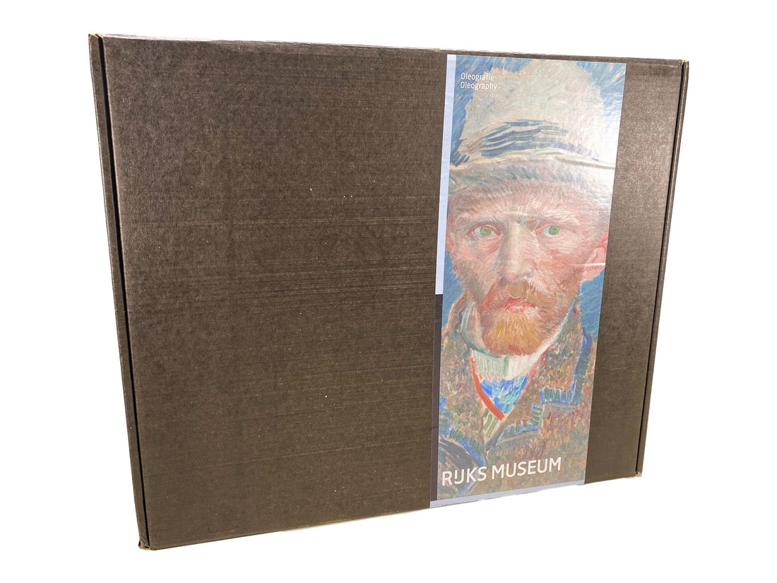 Van Gogh Oleograph Repro from The Rijks Museum: Van Gogh Oleograph Repro from The Rijks Museum. Box: 2 3/8 x 14 x 11 5/8 in.Local Pick up call one day before to make an appointment. TO SHIP THIS ITEM IN USA OR INTERNATIONAL, PLEASE CONTACT THE SHIP