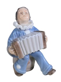 Royal Copenhagen Child with Accordion Porcelain Fig
