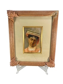 Vintage Woman Watercolor Painting