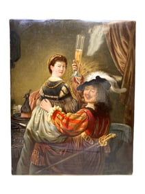 Antique KPM, Germany Rembrandt Porcelain Plaque